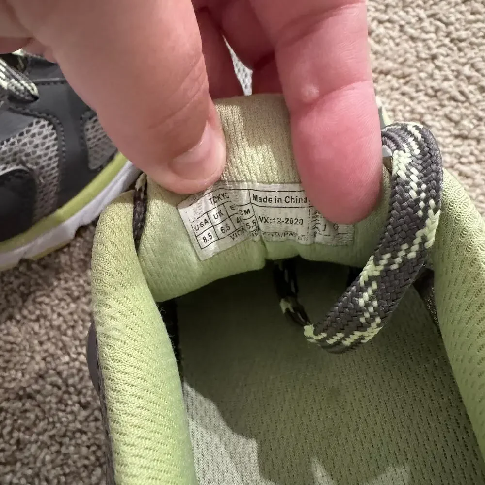 Vionic Tokyo Grey & Light Green Mesh Sneakers Athletic Shoes Women's Size 8.5